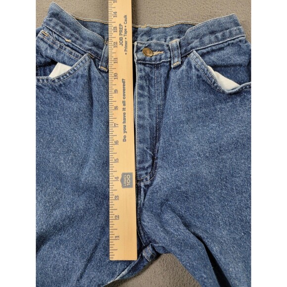 Vintage Wrangler Jeans Womens 9 Blue High Rise Straight Leg Made in USA 90s - Picture 7 of 13